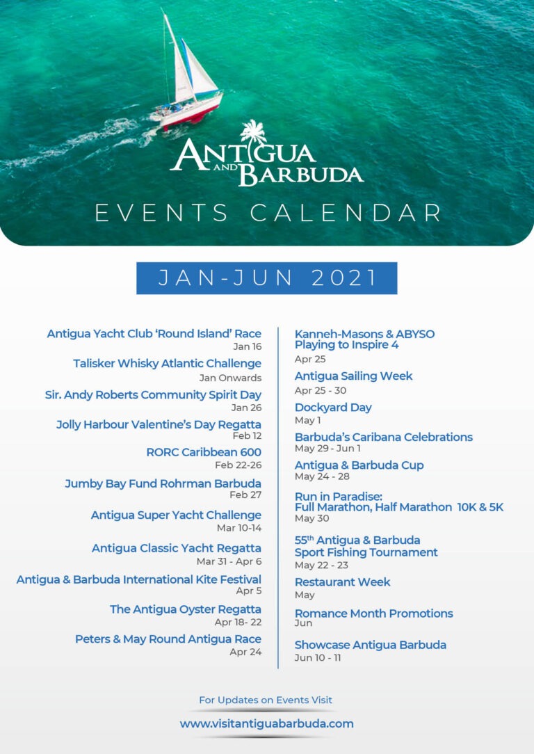 Events Calendar Visit Antigua & Barbuda