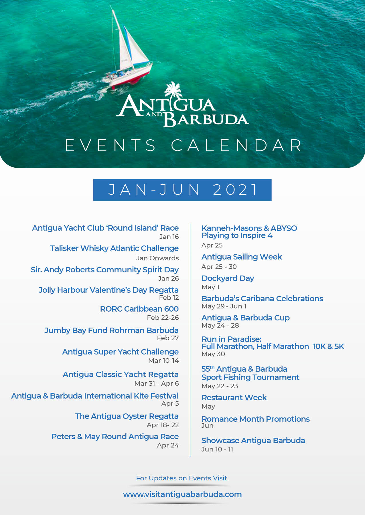 Events Calendar Visit Antigua & Barbuda