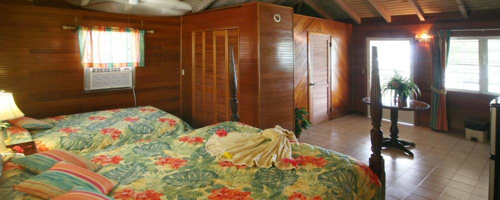 Catamaran Hotel bedroom facing out