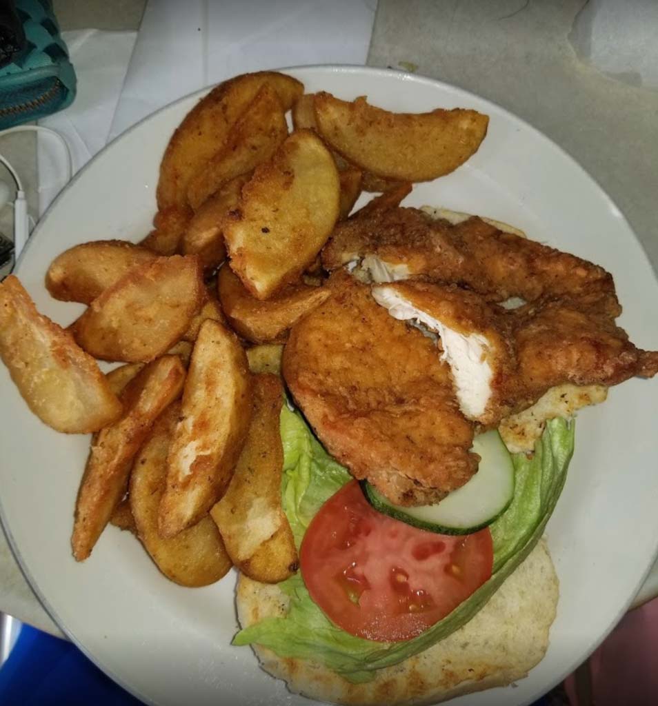 Island B-Hive chicken and fries