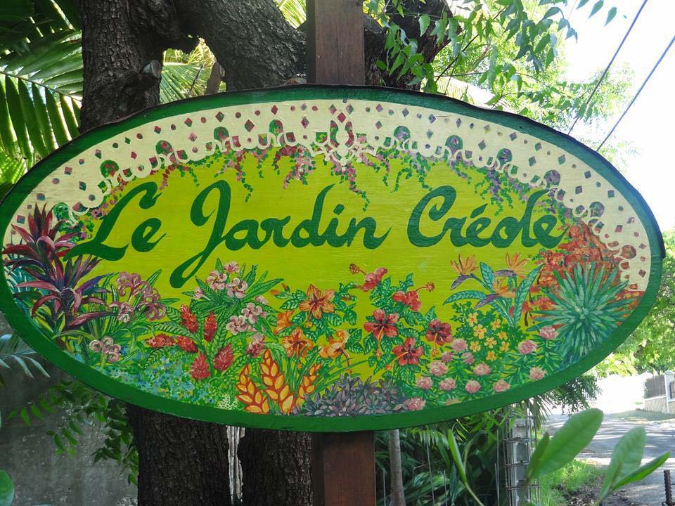 Le Jardin Creole welcome sign