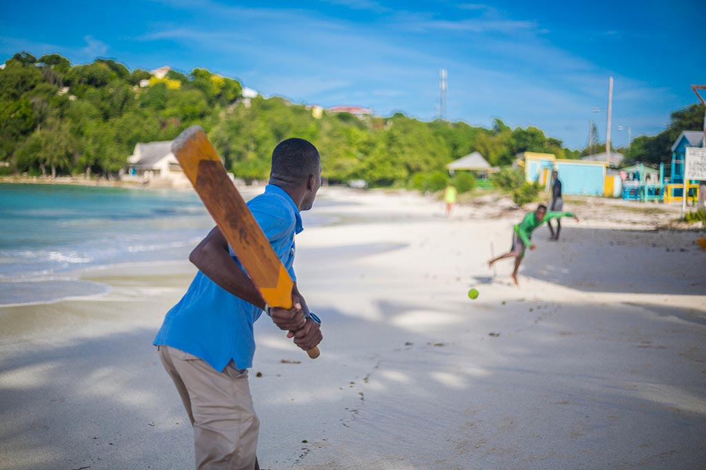 Pineapple Beach Club cricket on the beach