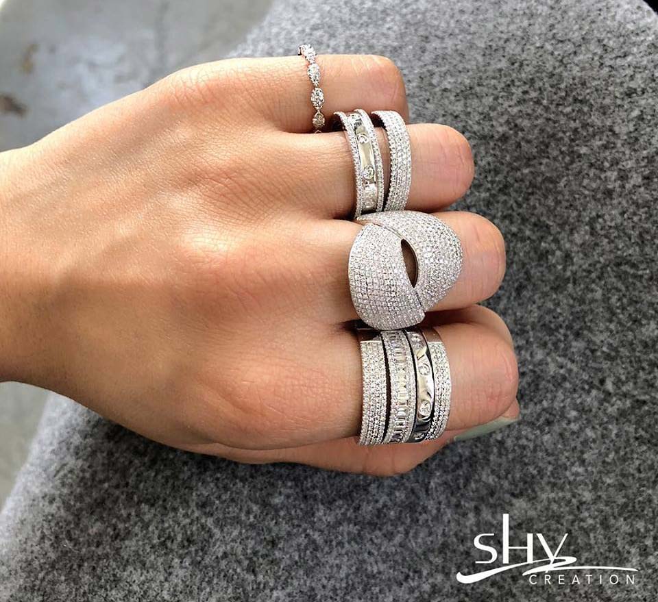 Sterlings Shy Creation diamond rings